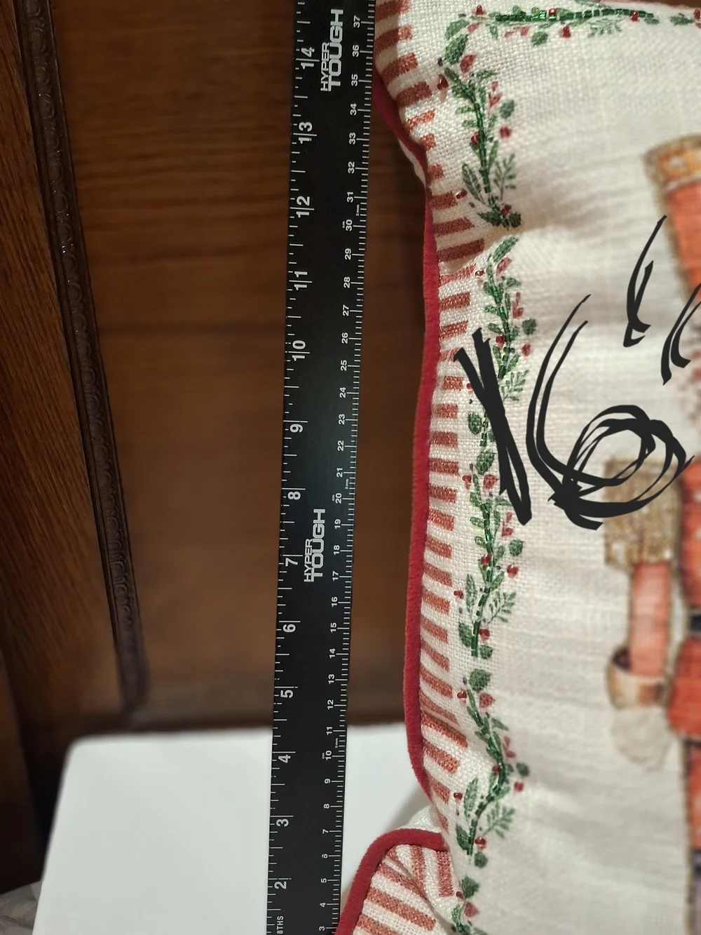 Holiday Nutcracker Decorative Pillow - Red & Green
